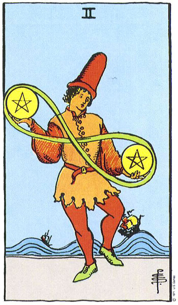 Hai Tiền (Two of Pentacles)