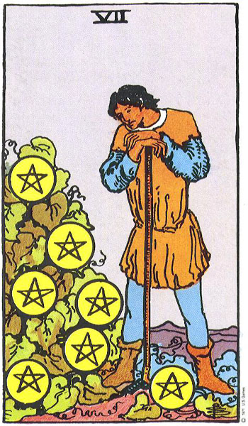 Bảy Tiền (Seven of Pentacles)