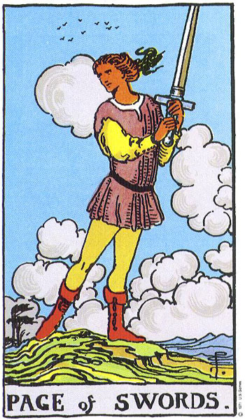 Tiểu Đồng Kiếm (Page of Swords)