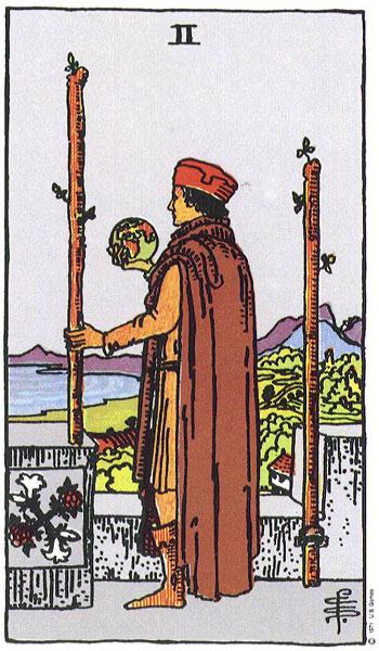 Hai Gậy (Two of Wands)