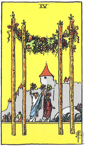 Bốn Gậy (Four of Wands)