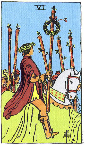 Sáu Gậy (Six of Wands)